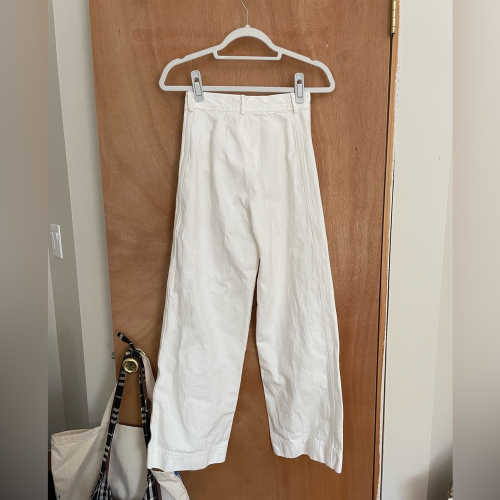 Caron Callahan White Wide Leg Pants - Picture 7 of 9